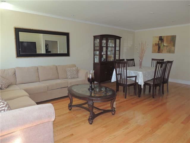 Brampton open living and dining area